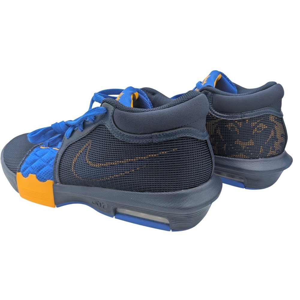 Nike Lebron Soldier‎ XIII 11 Men's Basketball Shoes Navy Blue Orange Lion Logo - Picture 4 of 14